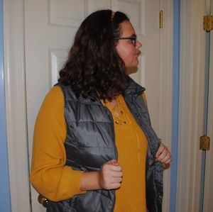 Grey Puffer Vest